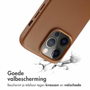 Accezz MagSafe Leather Backcover iPhone 14 Pro - Sienna Brown