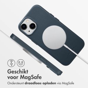 Accezz MagSafe Leather Backcover iPhone 15 - Nightfall Blue
