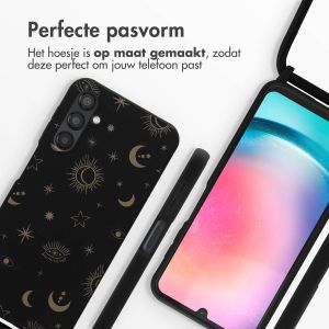 iMoshion Siliconen design hoesje met koord Samsung Galaxy A25 - Sky Black