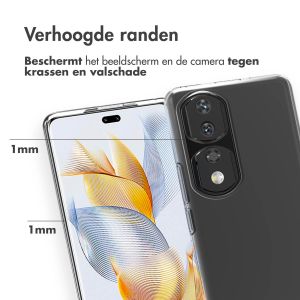 Accezz Clear Backcover Honor 90 Pro - Transparant