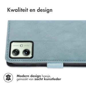 iMoshion Luxe Bookcase Motorola Moto G54 - Lichtblauw