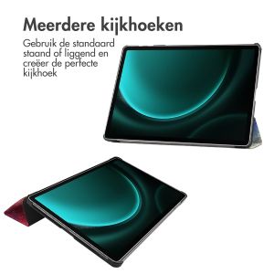 iMoshion Trifold Design Bookcase Samsung Tab S9 FE Plus - Space