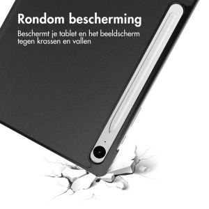 iMoshion Trifold Bookcase Samsung Tab S9 FE 10.9 inch / Tab S9 11.0 inch - Zwart