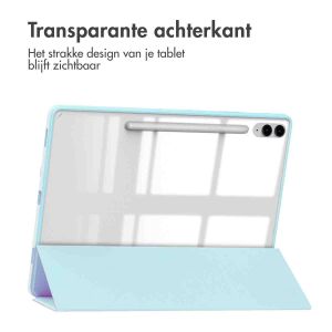 iMoshion Trifold Hardcase Bookcase voor de Samsung Tab S9 FE Plus / Tab S9 Plus 12.4 inch - Lichtblauw