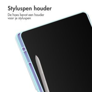 iMoshion Trifold Hardcase Bookcase voor de Samsung Tab S9 FE Plus / Tab S9 Plus 12.4 inch - Lichtblauw