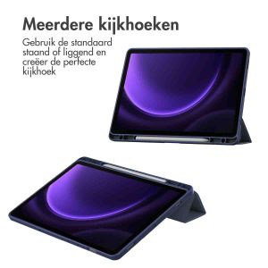 iMoshion Trifold Hardcase Bookcase Samsung Tab S9 FE 10.9 inch / Tab S9 11.0 inch - Donkerblauw