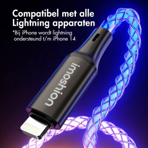iMoshion Snellaadkabel RGB - USB-A naar Lightning kabel - 2 meter
