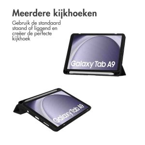iMoshion Trifold Hardcase Bookcase Samsung Galaxy Tab A9 8.7 inch - Zwart