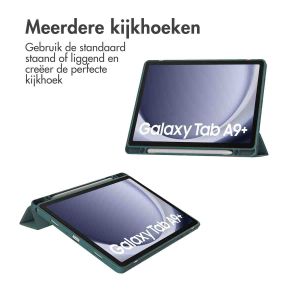 iMoshion Trifold Hardcase Bookcase Samsung Galaxy Tab A9 Plus - Groen