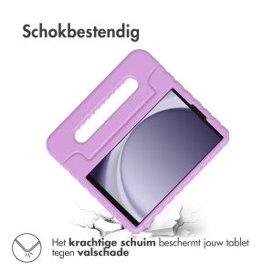 iMoshion Kidsproof Backcover met handvat Samsung Galaxy Tab A9 8.7 inch - Lila