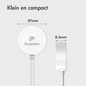 iMoshion USB-C oplaadkabel Apple Watch - 2-in-1 - 1 meter - Wit