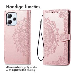 iMoshion Mandala Bookcase Xiaomi Redmi 12 - Rosé Goud