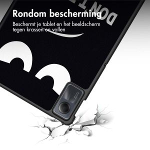 iMoshion Trifold Design Bookcase Xiaomi Redmi Pad SE - Don't touch