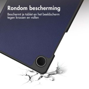 iMoshion Trifold Bookcase Samsung Galaxy Tab A9 8.7 inch - Donkerblauw