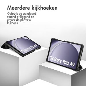 iMoshion Trifold Bookcase Samsung Galaxy Tab A9 8.7 inch - Zwart