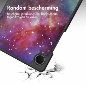 iMoshion Trifold Design Bookcase Samsung Galaxy Tab A9 8.7 inch - Space