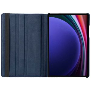 iMoshion 360° draaibare Bookcase Samsung Galaxy Tab S9 Ultra - Donkerblauw