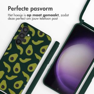 iMoshion Siliconen design hoesje met koord Samsung Galaxy S23 FE - Avocado Green