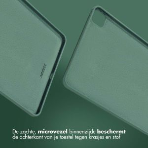 Accezz Liquid Silicone Backcover met penhouder iPad Pro 11 (2018 - 2022) - Donkergroen