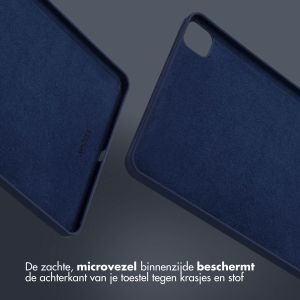 Accezz Liquid Silicone Backcover met penhouder iPad Pro 11 (2018 - 2022) - Donkerblauw
