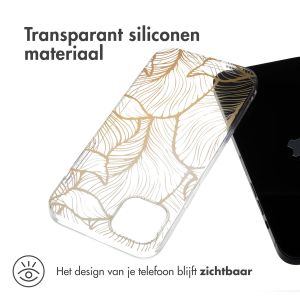 iMoshion Design hoesje iPhone 15 Plus - Golden Leaves