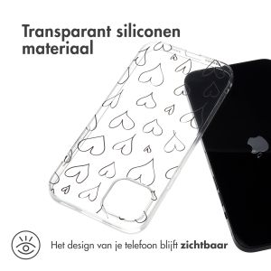 iMoshion Design hoesje iPhone 15 Plus - Hearts