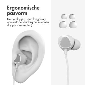 iMoshion In-ear oordopjes - Bedrade oordopjes - AUX / 3,5 mm Jack aansluiting - Wit