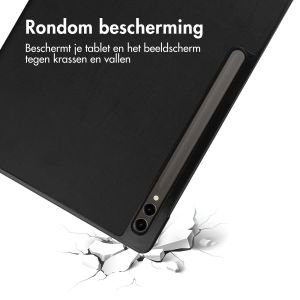 iMoshion Trifold Bookcase Samsung Galaxy Tab S9 Ultra 14.6 inch - Zwart