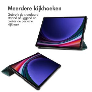 iMoshion Trifold Bookcase Samsung Galaxy Tab S9 11.0 inch - Donkergroen