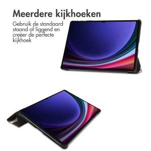 iMoshion Design Trifold Bookcase Samsung Galaxy Tab S9 Plus - Leopard