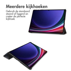 iMoshion Design Trifold Bookcase Samsung Galaxy Tab S9 Plus - Black Marble