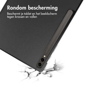 iMoshion Trifold Bookcase Samsung Galaxy Tab S9 Plus 12.4 inch - Zwart