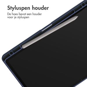 iMoshion Trifold Hardcase Bookcase Samsung Galaxy Tab S9 Plus 12.4 inch - Donkerblauw