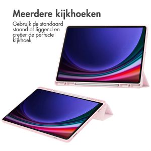 iMoshion Trifold Hardcase Bookcase Samsung Galaxy Tab S9 Plus 12.4 inch - Roze