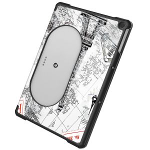 iMoshion Design Trifold Bookcase Google Pixel Tablet - Parijs