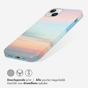 Selencia Aurora Fashion Backcover iPhone 15 Plus - Duurzaam hoesje - 100% gerecycled - Sky Sunset Multicolor