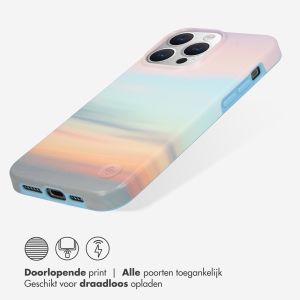 Selencia Aurora Fashion Backcover iPhone 15 Pro Max - Duurzaam hoesje - 100% gerecycled - Sky Sunset Multicolor