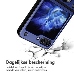 iMoshion Rugged Backcover met ring Samsung Galaxy Z Flip 5 - Donkerblauw