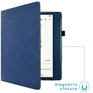 iMoshion Vegan Leather Bookcase Kobo Elipsa 2E - Donkerblauw