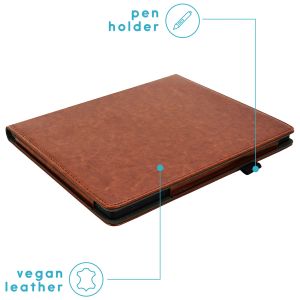 iMoshion Vegan Leather Bookcase Kobo Elipsa 2E - Donkerbruin