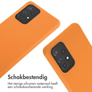 iMoshion Siliconen hoesje met koord Samsung Galaxy A53 - Oranje