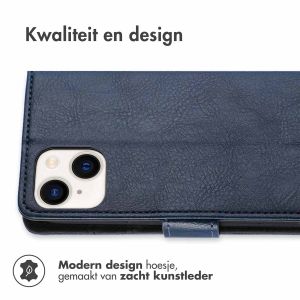 iMoshion Luxe Bookcase iPhone 15 - Donkerblauw