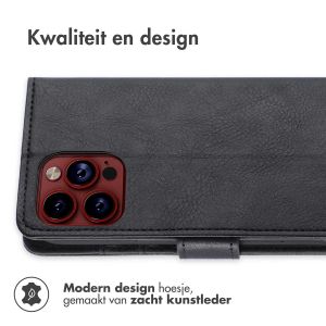iMoshion Luxe Bookcase iPhone 15 Pro - Zwart