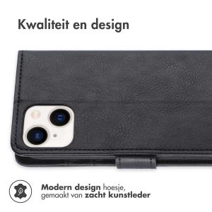 iMoshion Luxe Bookcase iPhone 15 Plus - Zwart