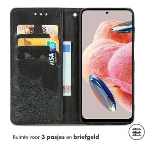 iMoshion Mandala Bookcase Xiaomi Redmi Note 12 (4G) - Zwart