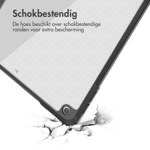 iMoshion Trifold Hardcase Bookcase iPad 7 (2019) / iPad 8 (2020) / iPad 9 (2021) 10.2 inch  - Zwart