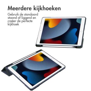 iMoshion Trifold Hardcase Bookcase iPad 7 (2019) / iPad 8 (2020) / iPad 9 (2021) 10.2 inch  - Donkerblauw