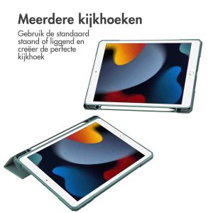 iMoshion Trifold Hardcase Bookcase iPad 7 (2019) / iPad 8 (2020) / iPad 9 (2021) 10.2 inch - Groen