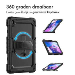 iMoshion Tablet Cover met hand- en schouderstrap Lenovo M10 Plus (3rd gen) - Zwart