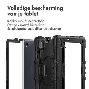 iMoshion Tablet Cover met hand- en schouderstrap Lenovo M10 Plus / M10 FHD Plus - Zwart